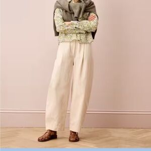 Wide Leg Ivory Trousers - Effortless Everyday Style